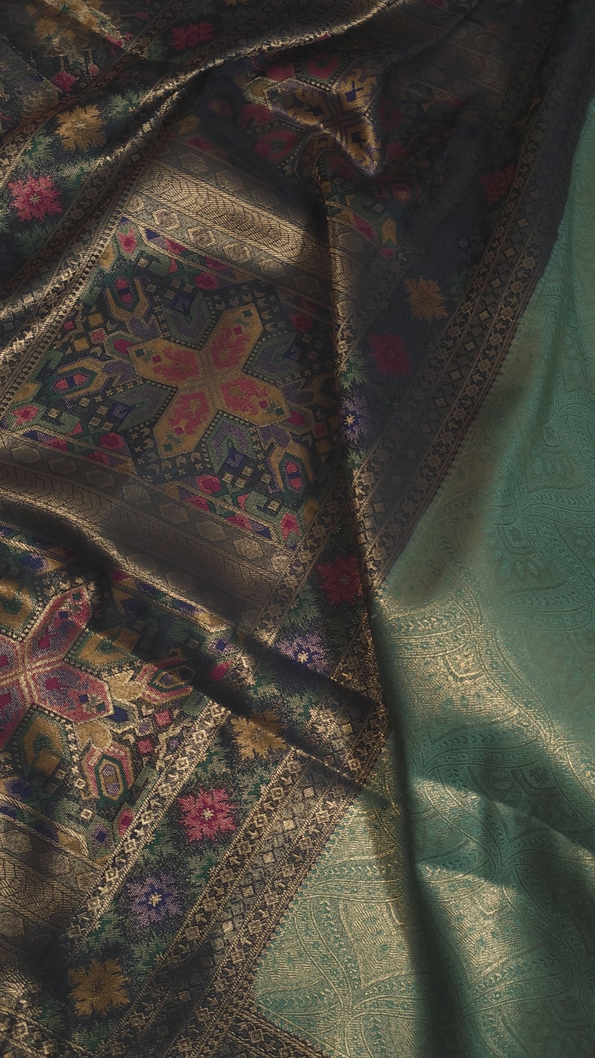 Aqua Heritage Banarasi Tissue Soft Silk