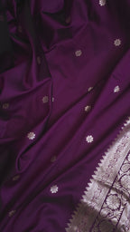 Plum Royale Banarasi Soft Silk