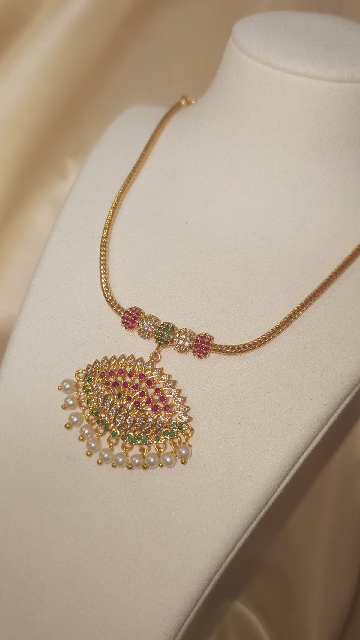 Ruby Bloom Necklace