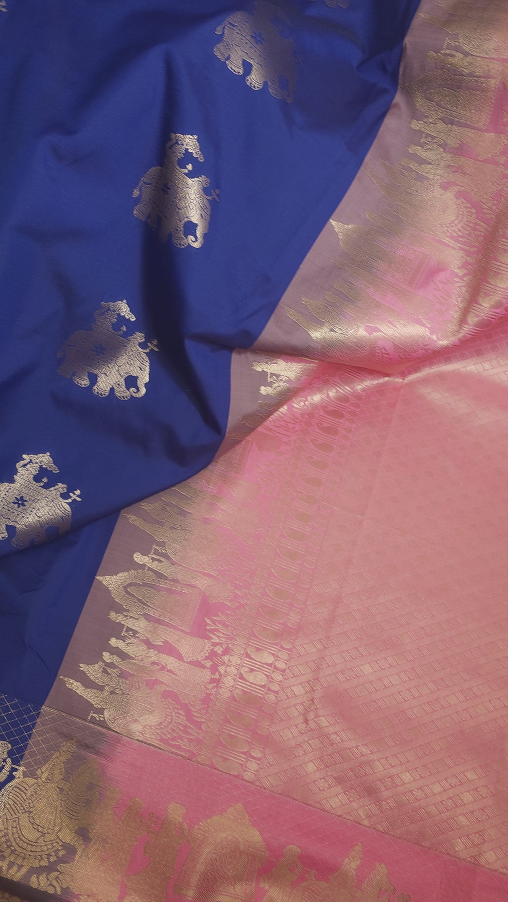 Crown Blue Semi Silk
