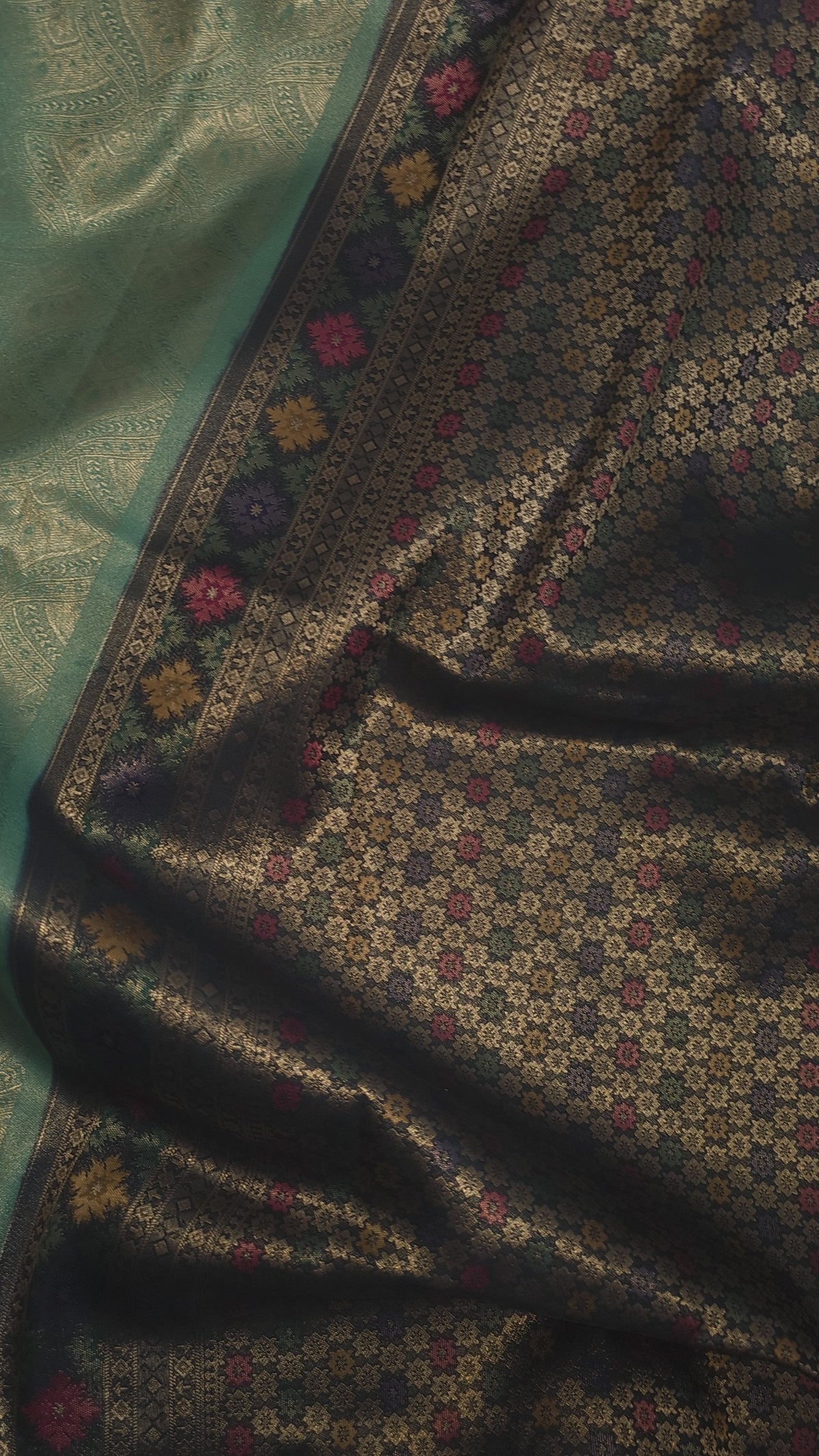 Aqua Heritage Banarasi Tissue Soft Silk