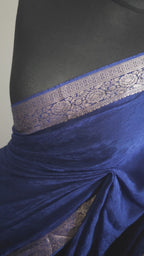 Sapphire Glow Soft Chinon