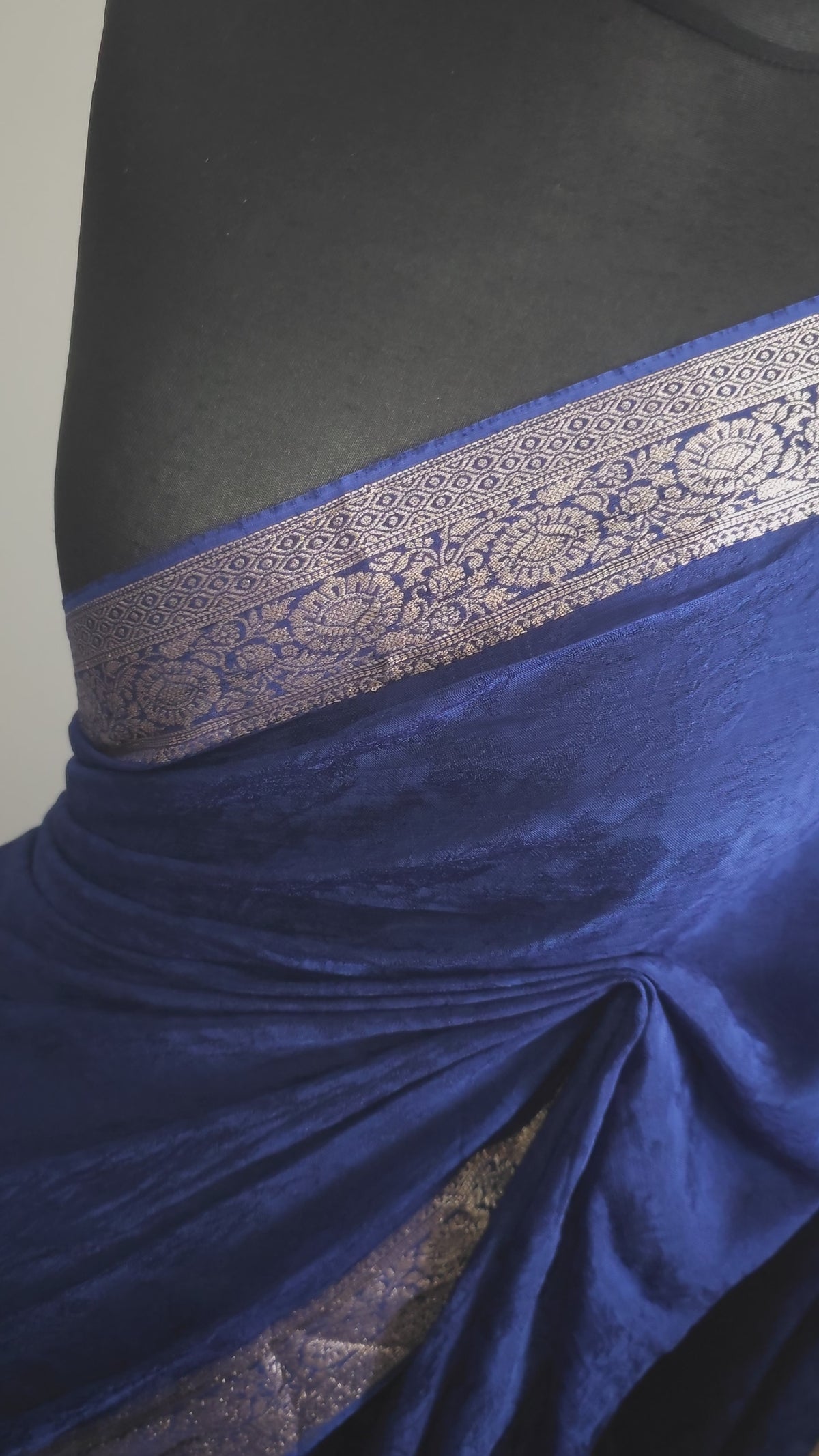 Sapphire Glow Soft Chinon