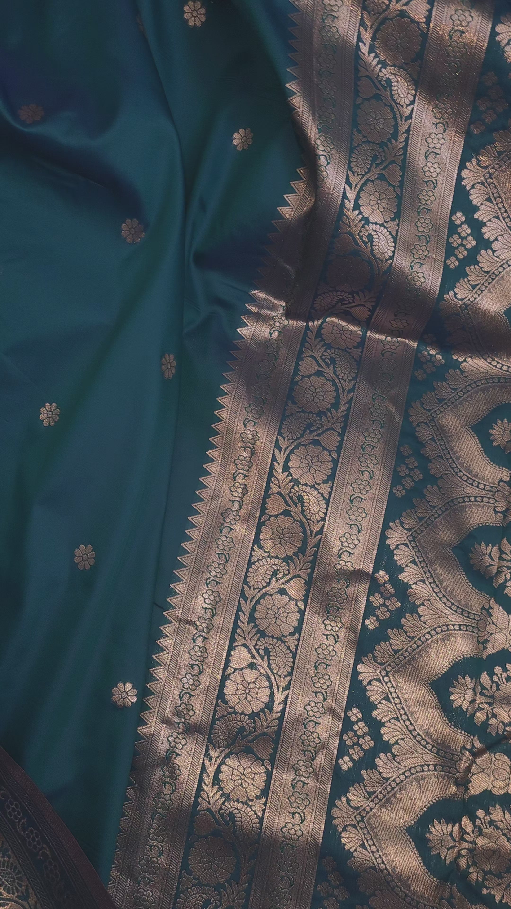Sapphire Bloom Banarasi Soft Silk