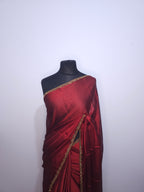 Maroon Fendy Silk
