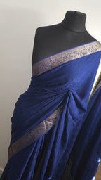 Sapphire Glow Soft Chinon