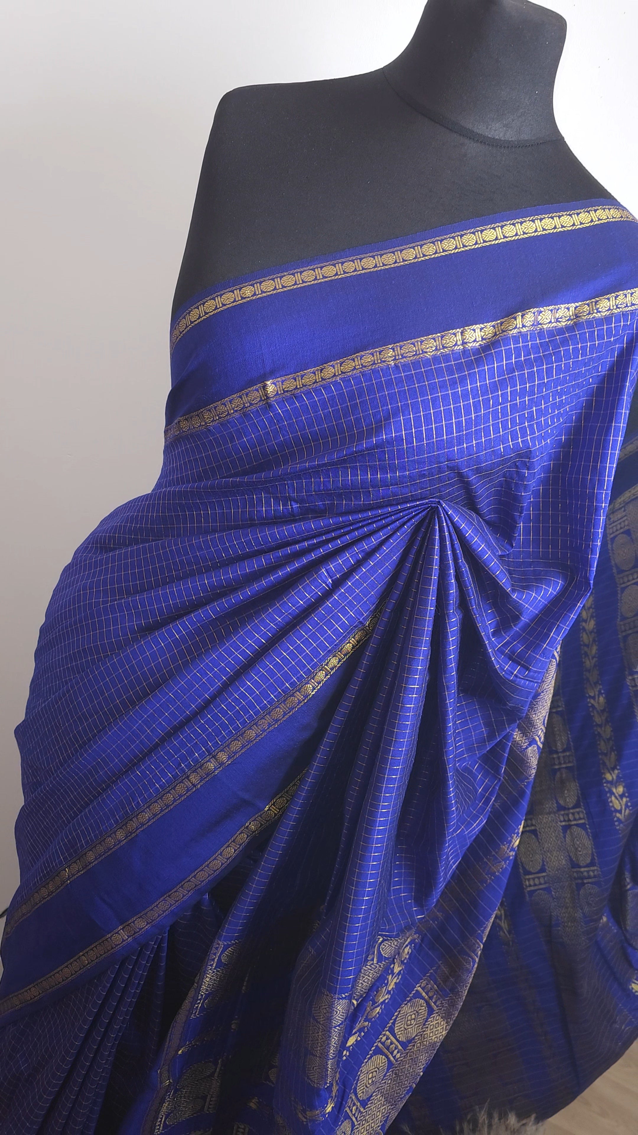 Royal Checked Cotton Silk