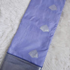 Lavender Blue Soft Silk Saree with Silver Border | Lightweight Festive Wear