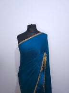 Gold Chiffon Saree