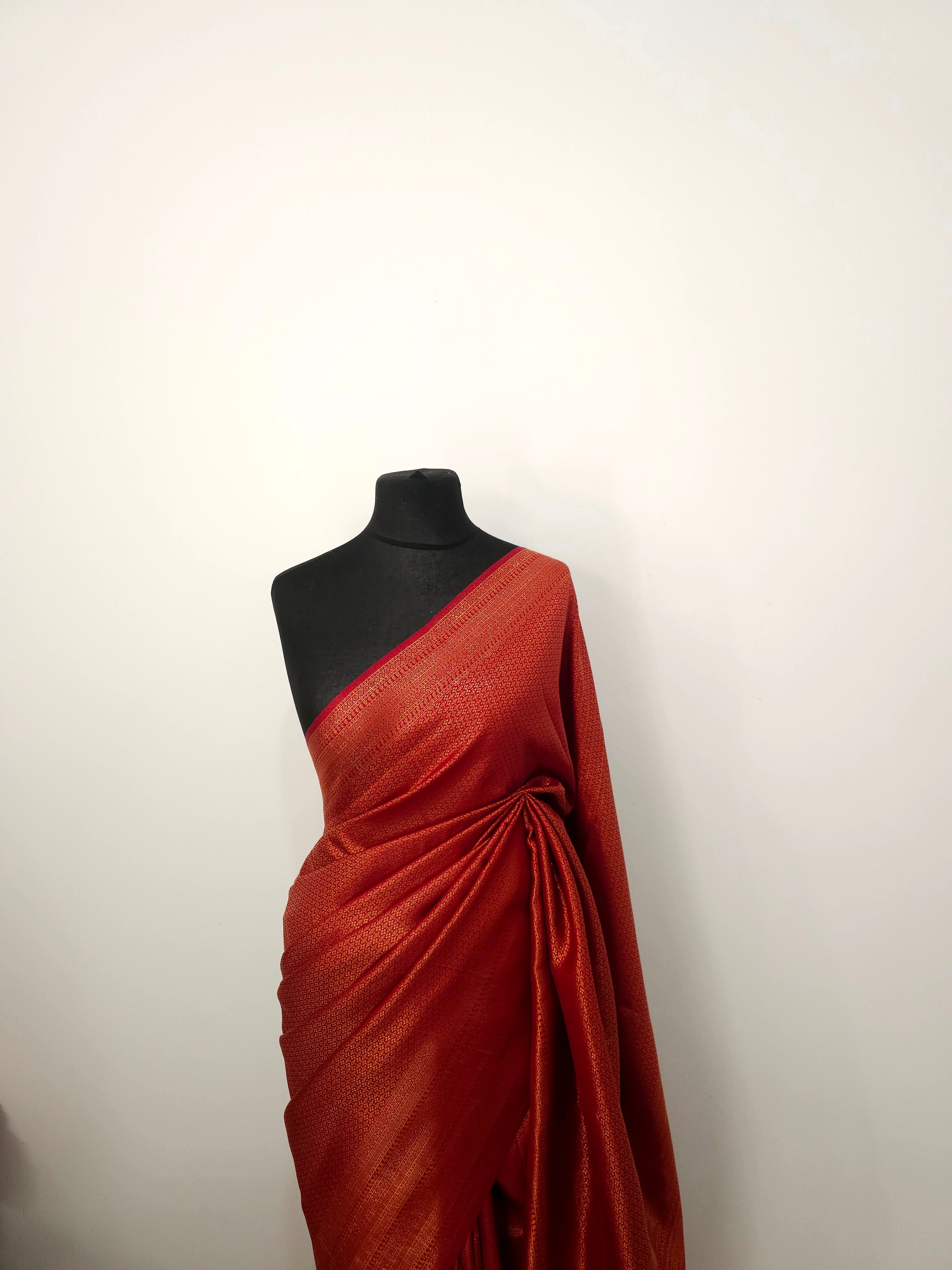 Crimson Kanchi Softy Silk