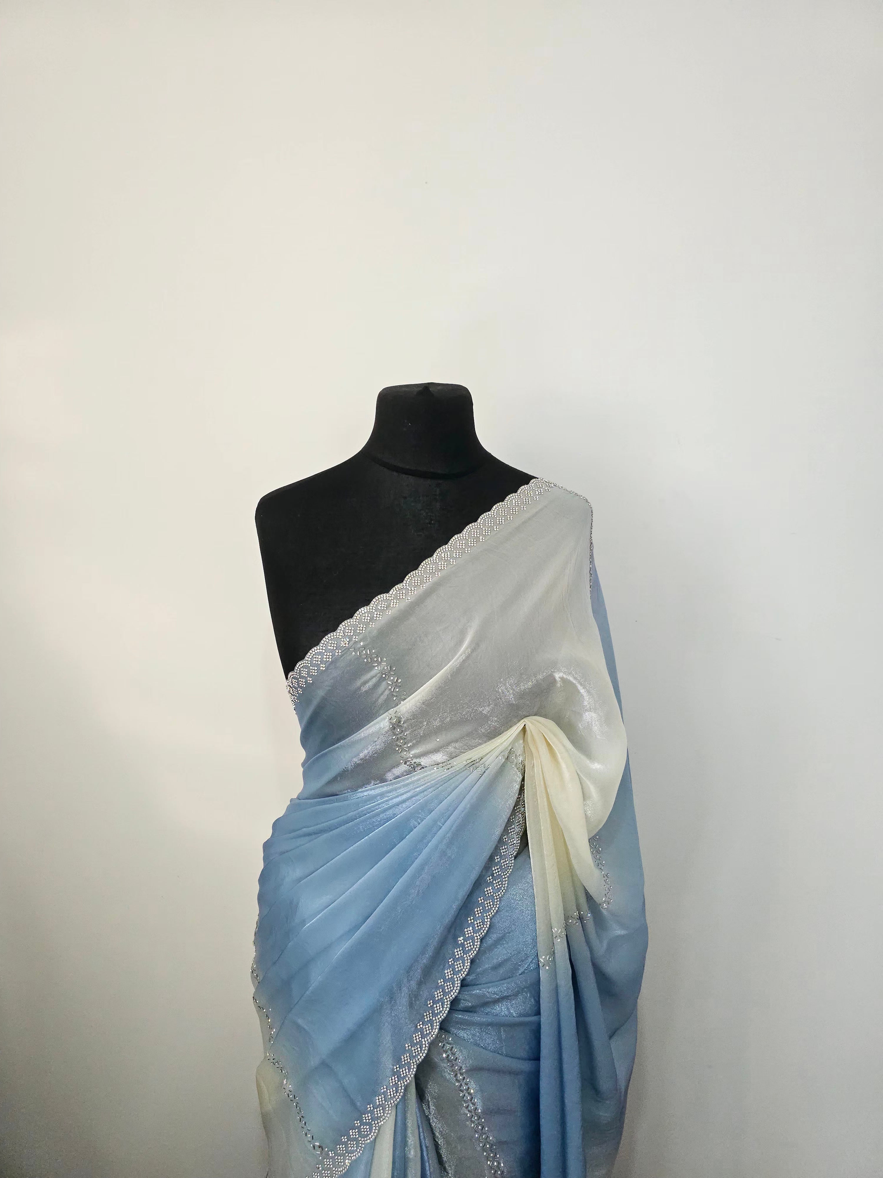 Ice Mist Satin Silk Saree