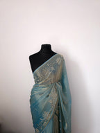 Soft Rose Embellished Saree