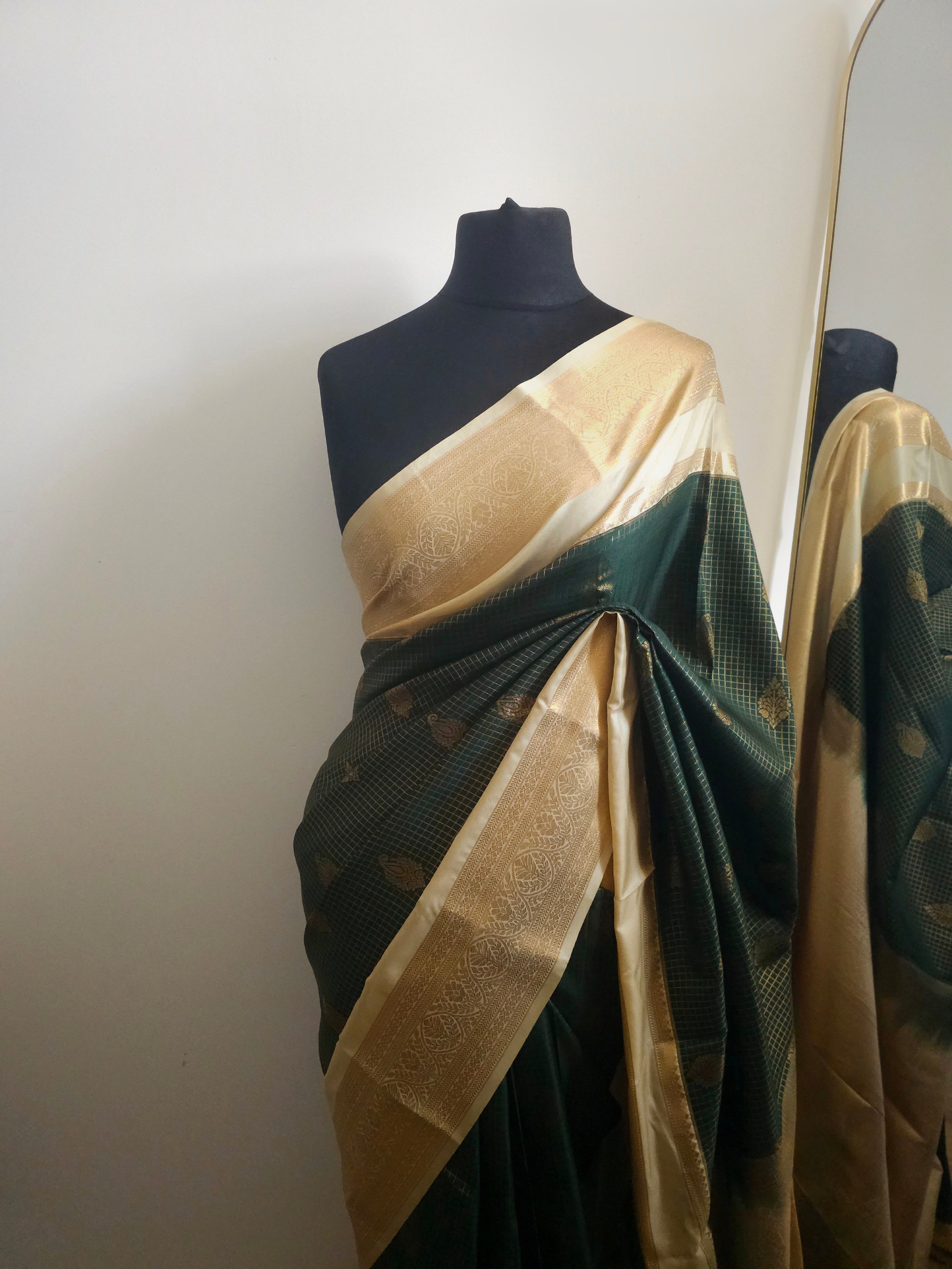 Olive Cream Semi Silk