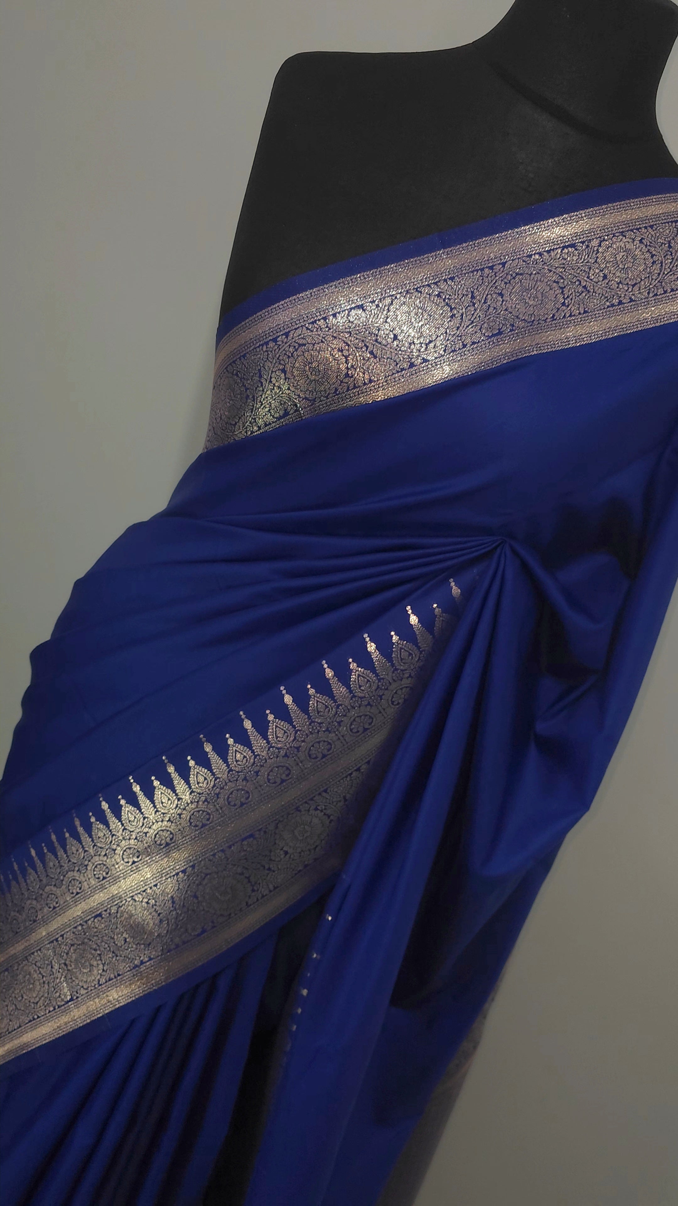 Midnight Blue Soft Silk Saree