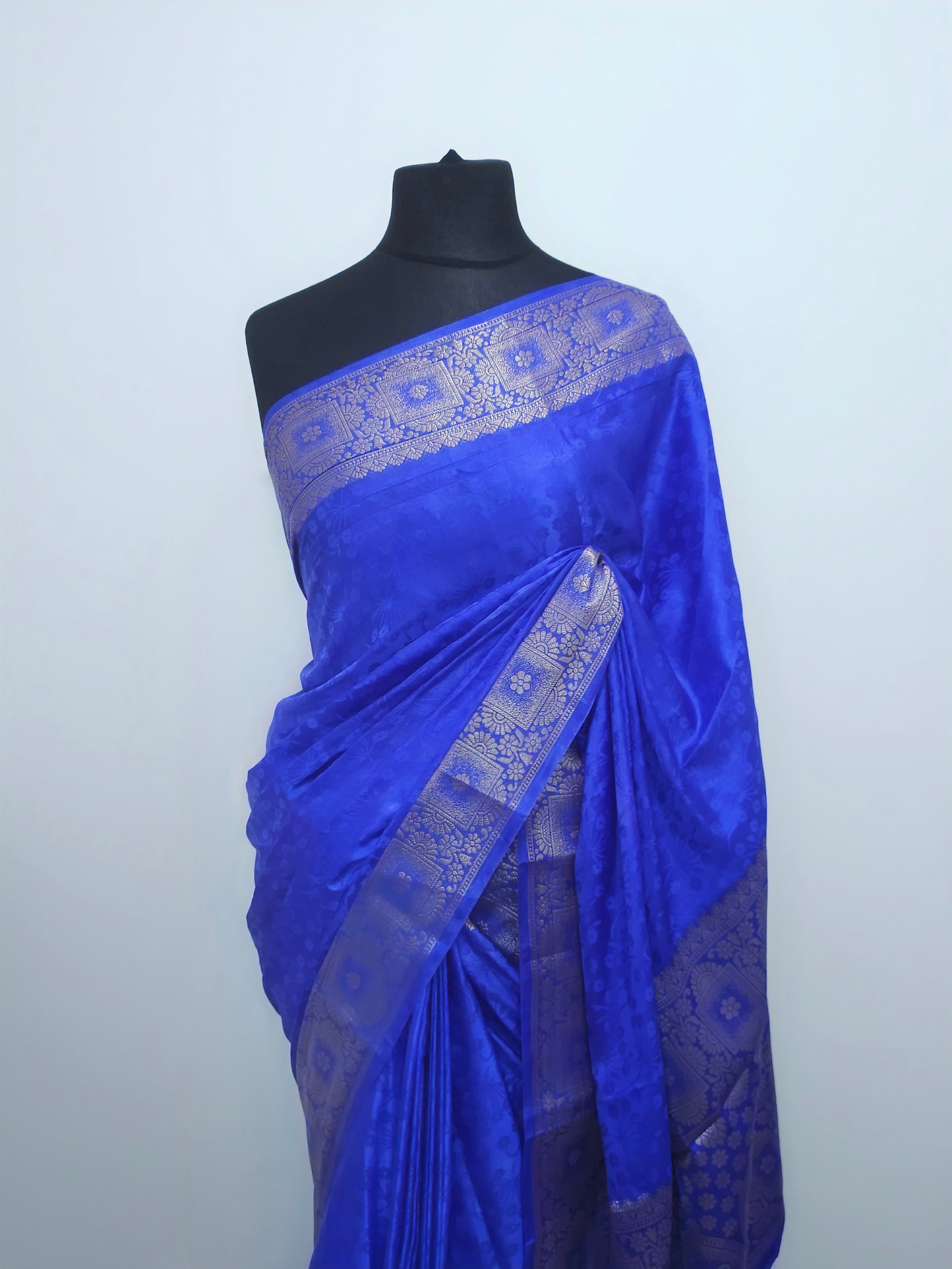 Royal Blue Soft Satin Silk