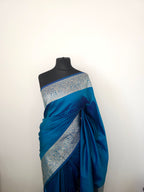 Burnt Maroon Cocoa Soft Silk Saree