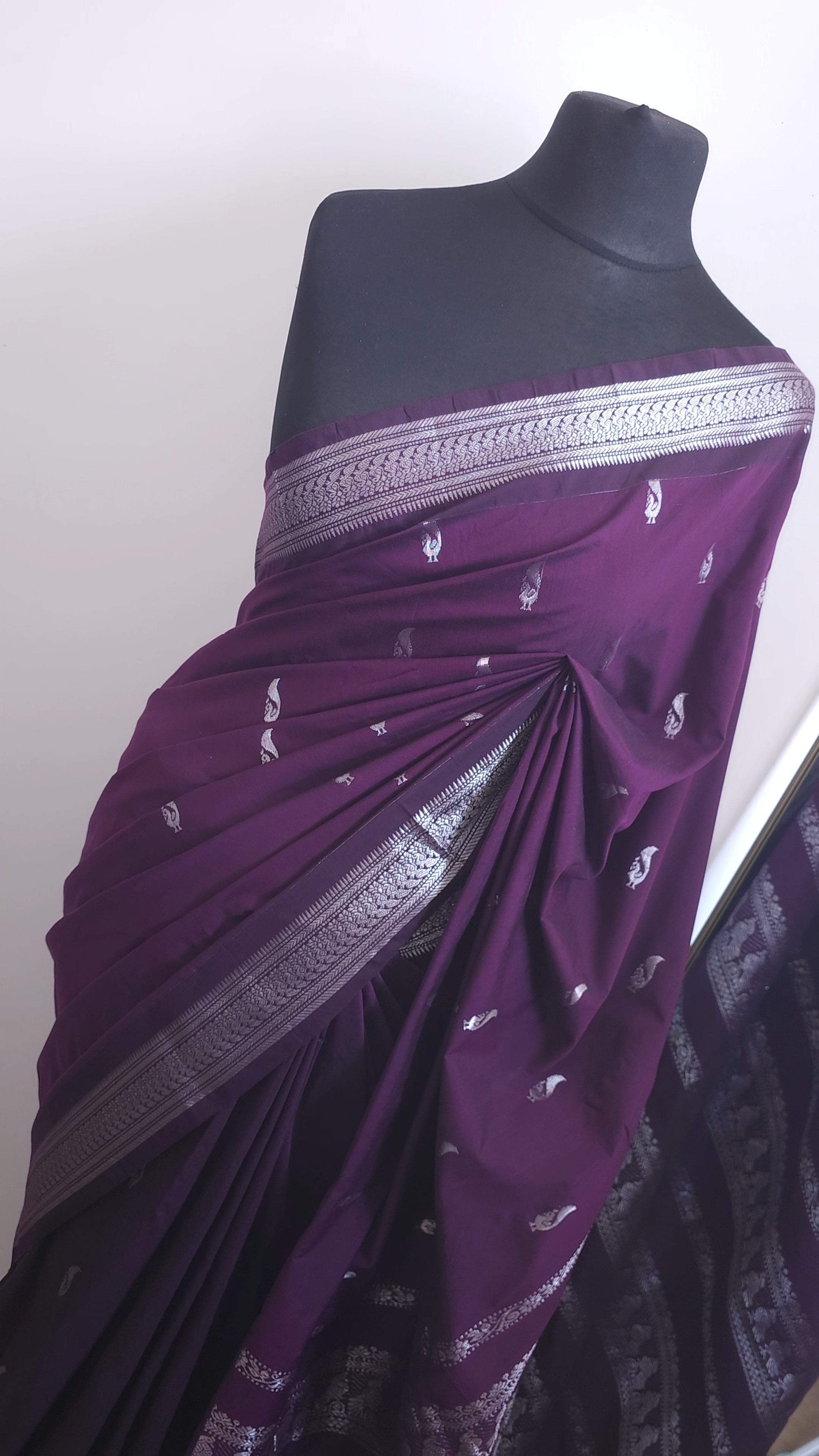 Royal Plum Cotton Silk