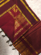 Classic Kattam Cotton Silk Saree – Royal Blue