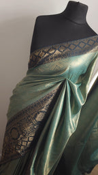 Aqua Heritage Banarasi Tissue Soft Silk