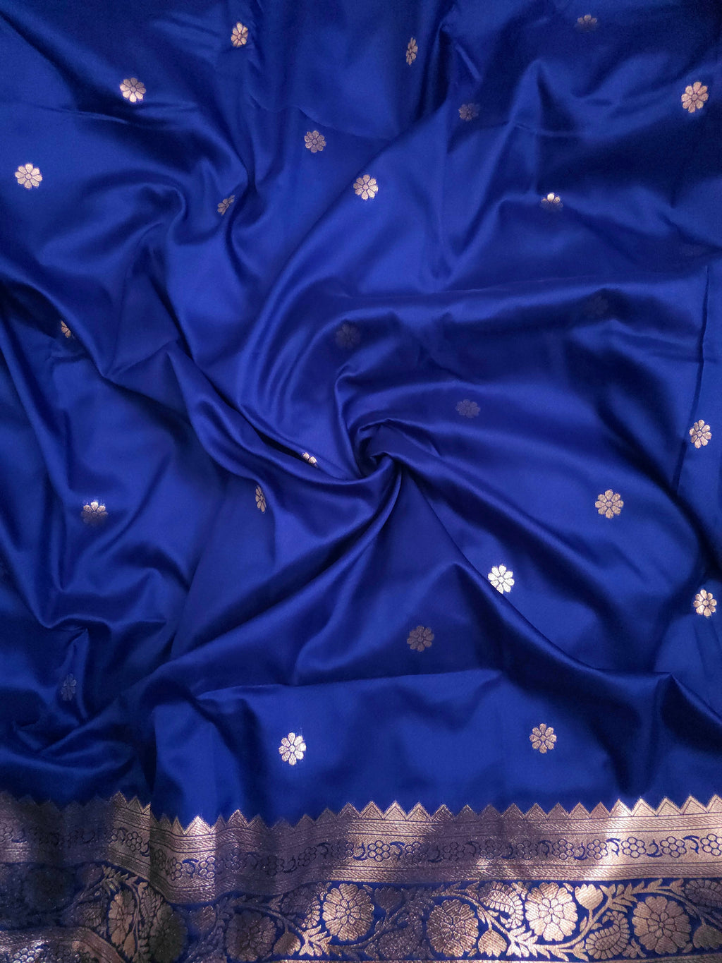 Royal Sapphire Banarasi Soft Silk